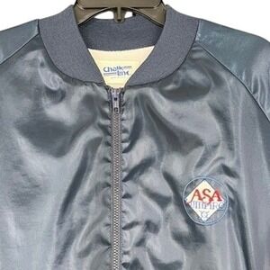 Chalk Line Bomber Jacket Mens XL ASA Softball Premium Vintage Made In USA 1991